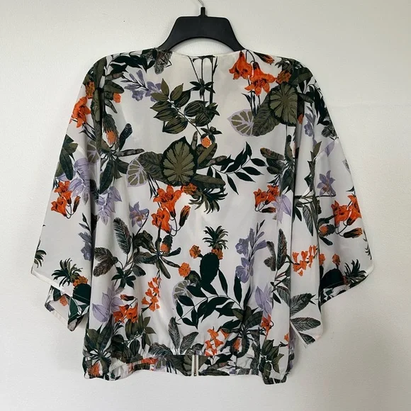 Tropical Floral Women's Blouse - Picture 3 of 4
